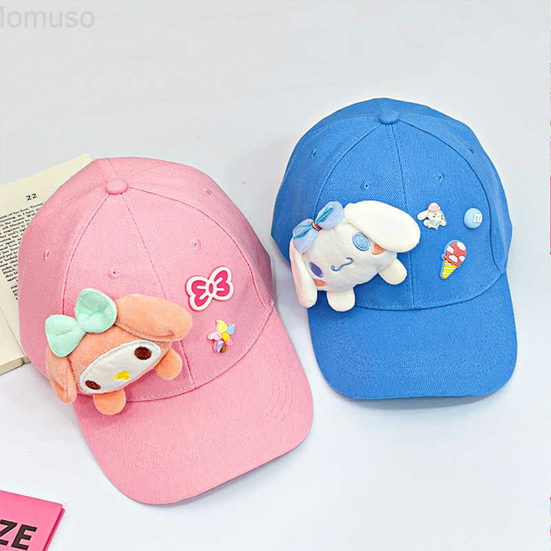 Sanrio Spring Summer New Cartoon Baseball Cap for Girls Outdoor Sun Protection Fashion Trendy Duckbill Cap Hat H251110