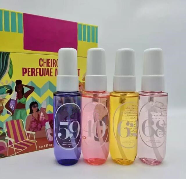 Brazilian CHEIROSA PERFUME MIST SET 68 62 40 59 30ML*4 Gift Set BRUME PARFUME Body mist spray