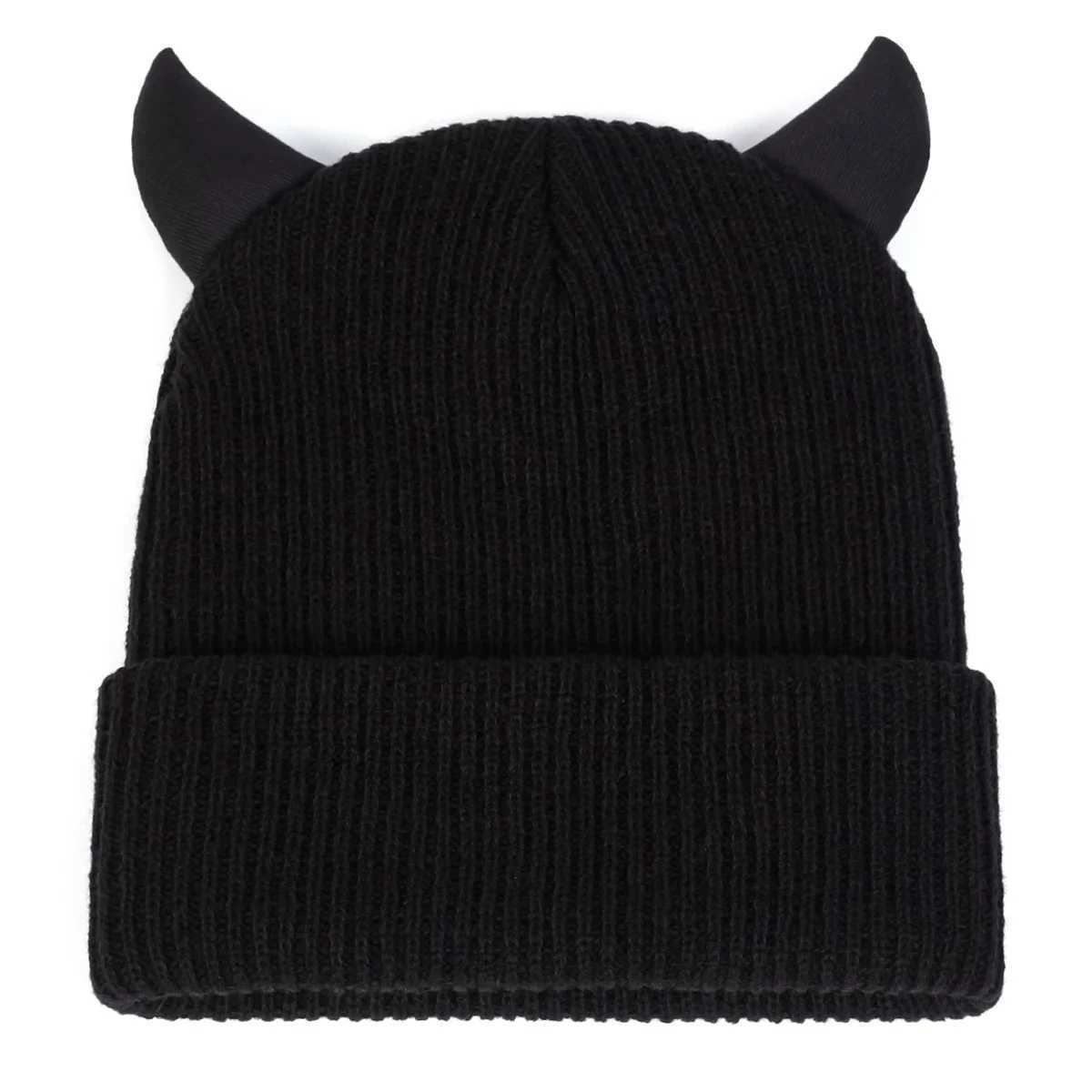 Unisex Personalized Bull Horn Beanies Winter Warm Hat Hip Hop Cap Beanie Hat Caps for Women MenXJ251110