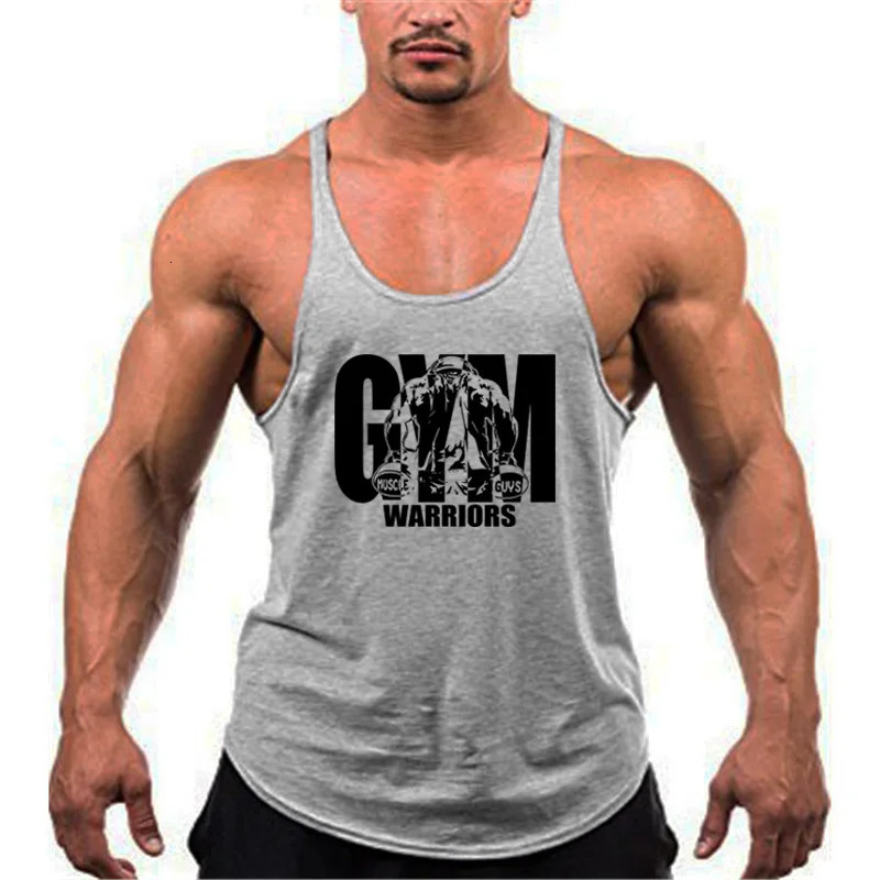 Workout Bodybuilding Sports Gym Back Tank Top Muscle Fashion Sleeveless Shirt Stringer Clothing Singlets Fitness 250409