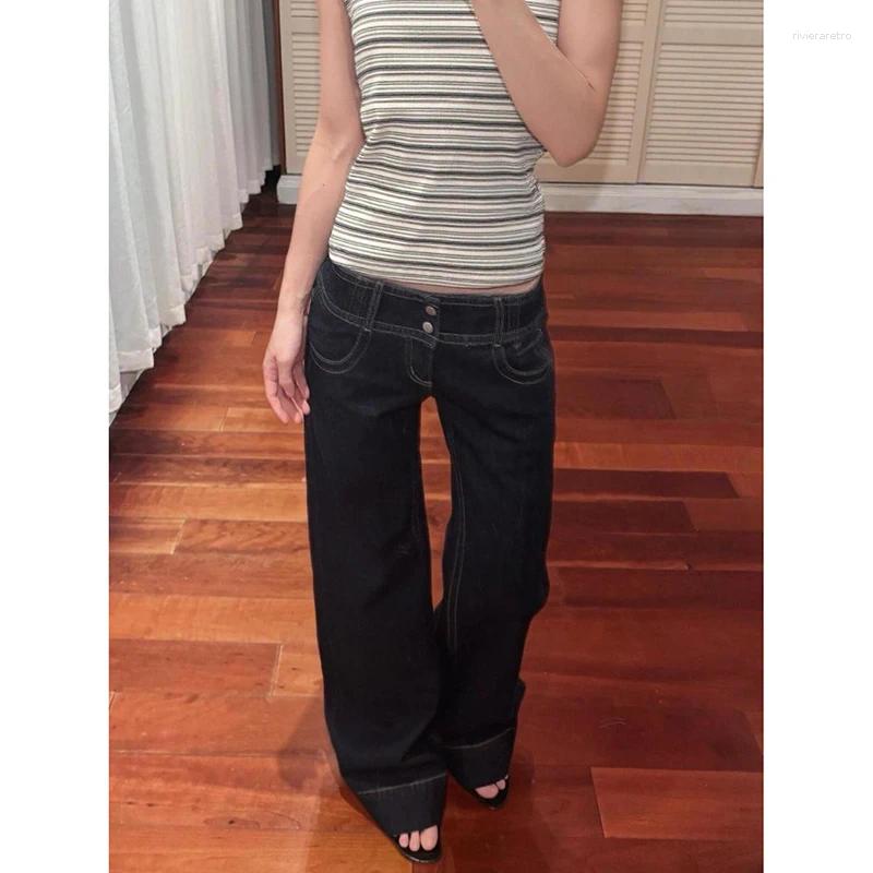 Women's Jeans Women Blue Y2k Baggy Straight Harajuku Vintage Boyfriend Denim Trousers Japanese 2000s Style Pants Oversize Clothes Z260313