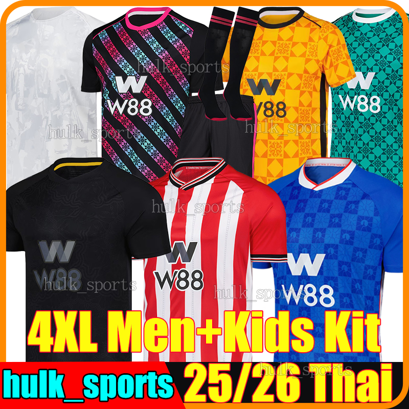 4XL 25/26 SuNDerLAnD 3rd Soccer Jerseys ISIDOR MAYENDA E. LE FEE BALLARD TALBI ADINGRA SADIKI DIARRA ALDERETE HUME REINILDO PATTERSON Men Kids Kits socks sets