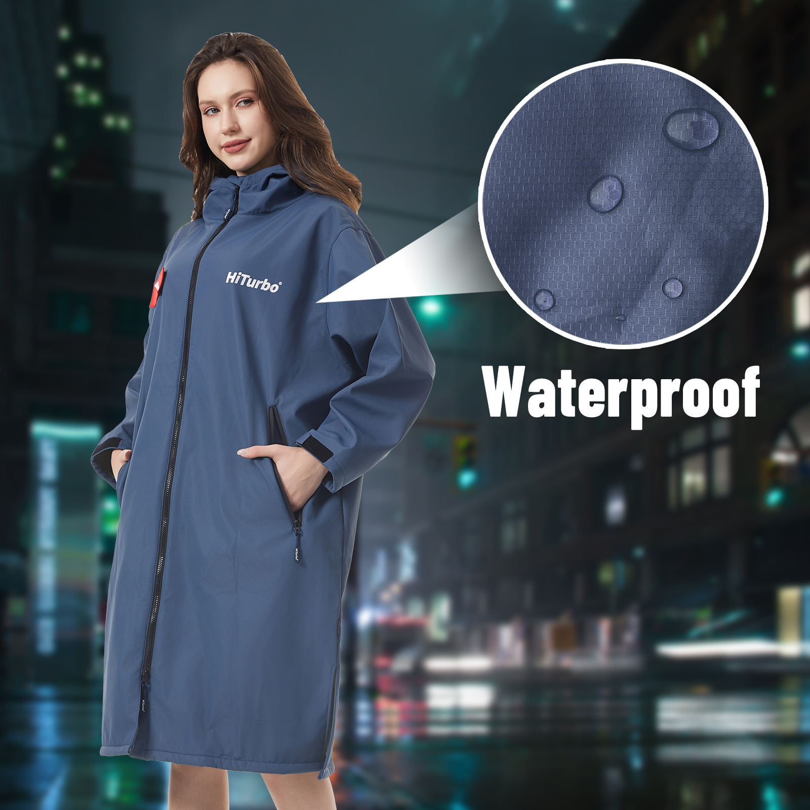 1 Hiturbo soft zipper inner cloak: Composite zipper cloak -110x70