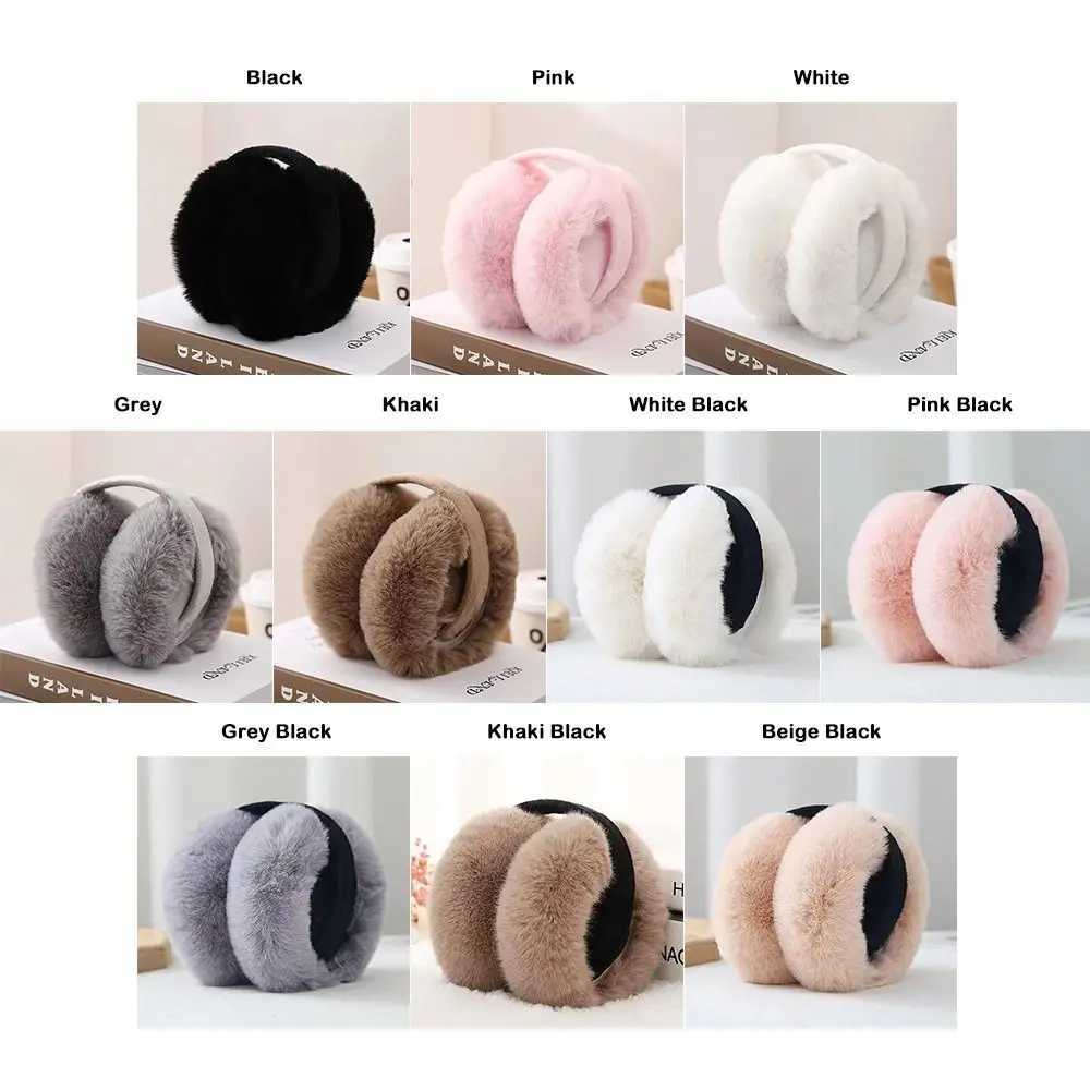 Cartoon Foldable Warmth Eartips Adjustable Rabbit Hair Ear Warmers Cold Proof Anti Cold Warm Ear Cushions Male Female W251110