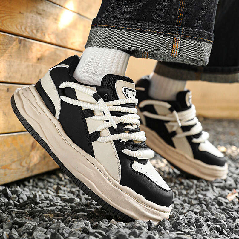 Unique Designer Sneakers INS National Trend Versatile Dissolving Men Thick Sole Stylish Fashion Casual Sports Shoes