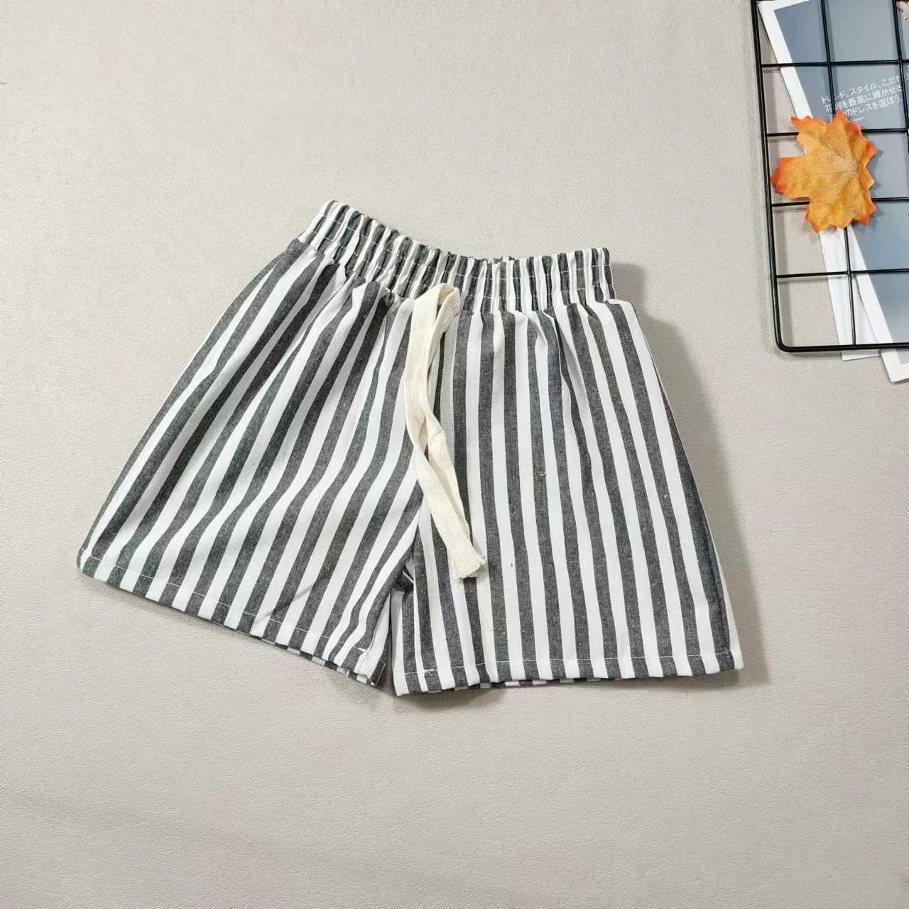 Childrens shorts childrens pants single item pants pure cotton boys casual pants girls shorts baby jacket British sled Z250410