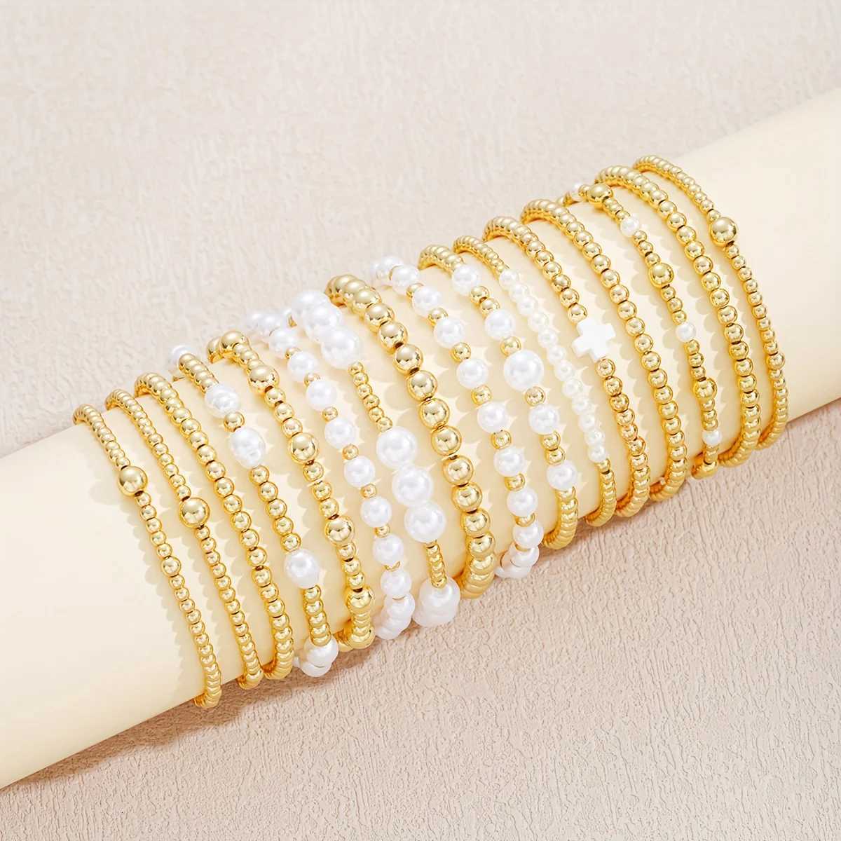 16/13 Bohemian style girl bead bracelet set multi-element bracelet set daily vacation wear graduation season gift givingT251110