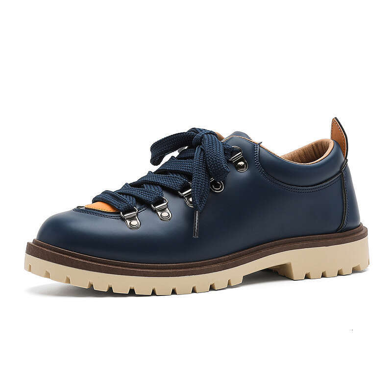 Autumn New Thick-Soled Fashion Casual Derby Men's Hot-Selling Leather Couple Versatile Work Shoes Z601