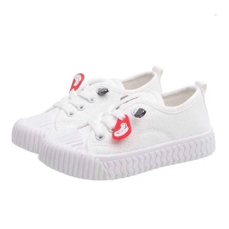 New Childrens Sneakers Candy Colour Canvas Shoes Boys Girls Toddler Flat Sneakers Kids Casual Biscuit Shoes White Sports ShoesT251110