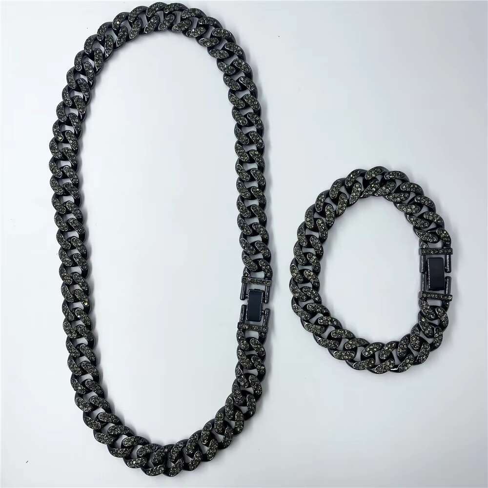 13mm Hip Hop Full Dia Cuban Chain Men's Necklace