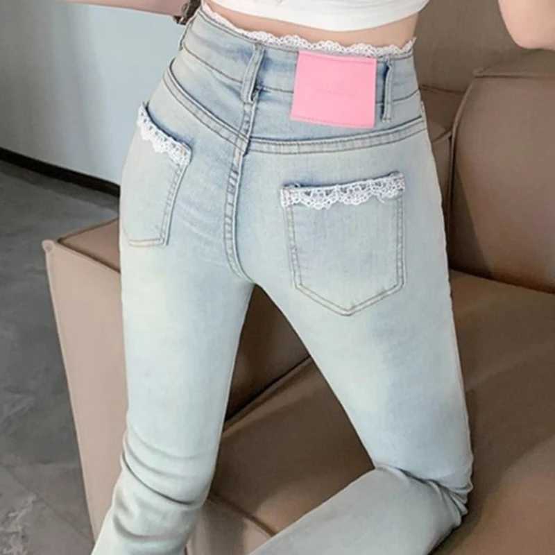 Woman Fashion Daily Designer Y2k Flare Jeans Female High Waist Bell Bottom Pants Girls Stretch Slim Fit Casual Denim Trousers C251110