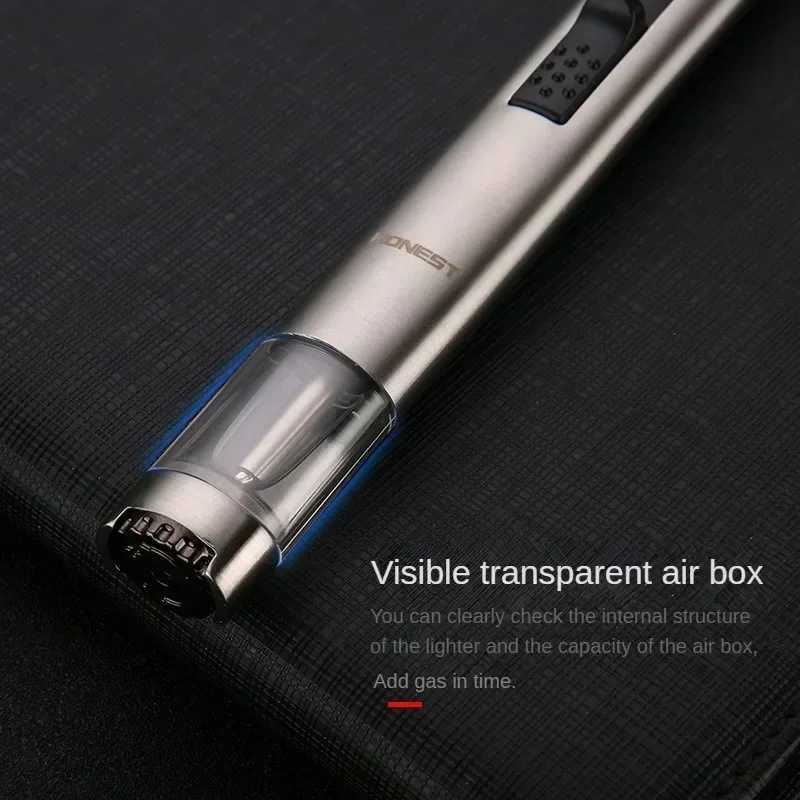 Torch Kitchen Candle Gas Stove Lighter Jet Gun Welding Butane Lighters Cigar Accessory Outdoors Windproof Cool Gadgets Men GiftsC250315