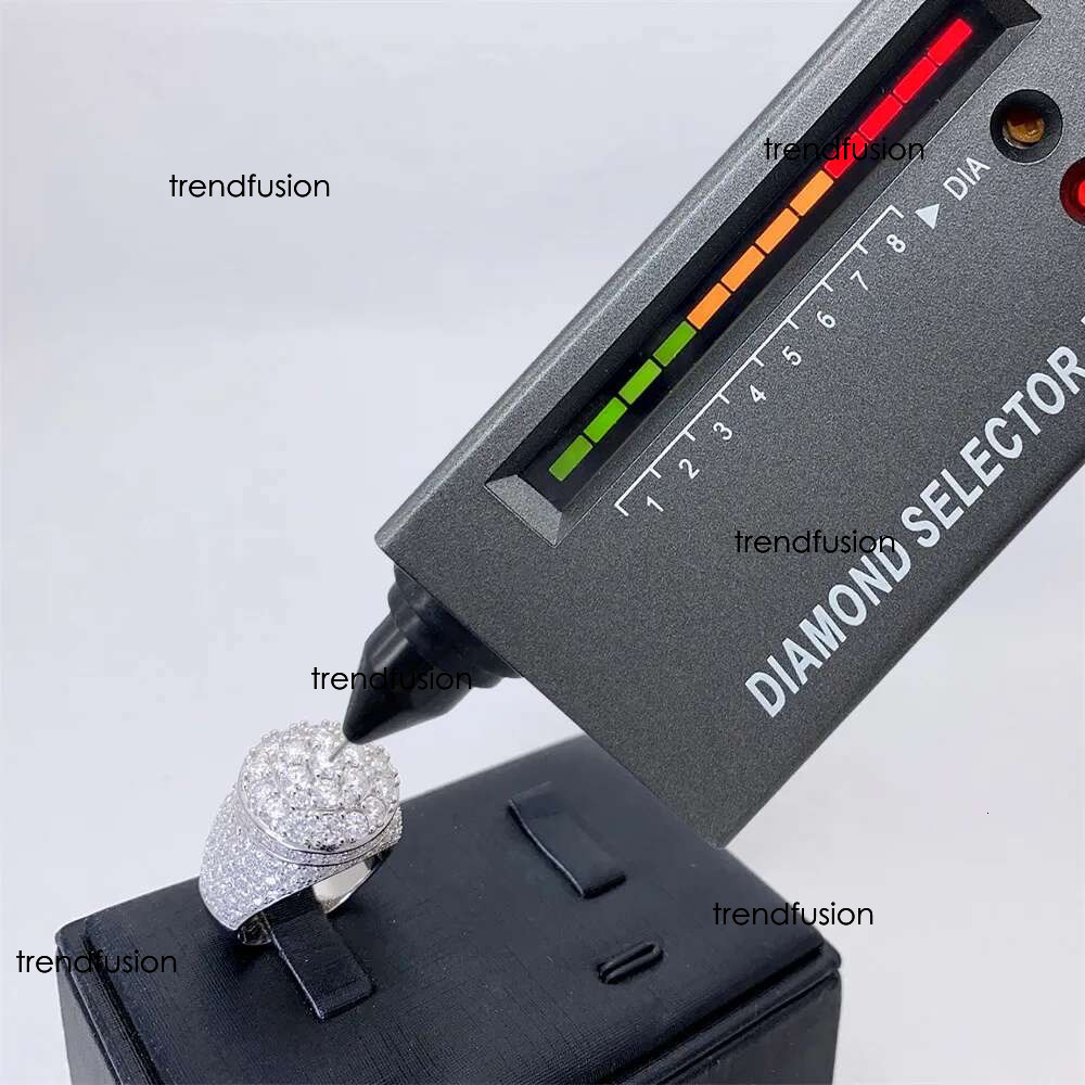 New Fashion Mens Rings Passed Dia Test Sterg Sier VVS Moissanite Ring For Party Wedding Nice
