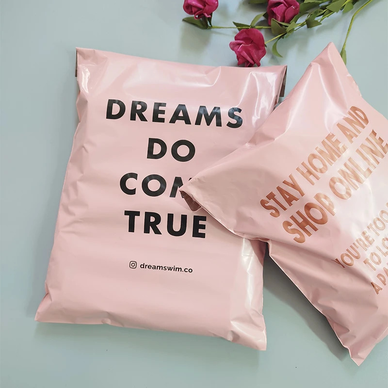 50pcsLot Plastic Mailer Envelope Bags Poly Mailing Colorful Packaging Parcel Storage Custom 251110