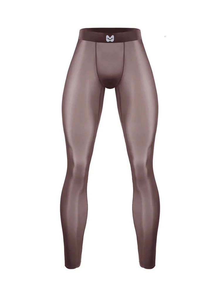 Sweatpants Ice Silk Mens Shark Pants Ultra Thin Perspective Sexy Tight Fitness Pants Milk Skin Pants Slim Sexy Fashion 1C42 250408