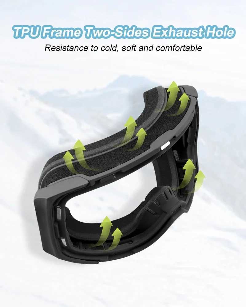 Ski GoggLEs Winter PROfESSional DoubLE Layer Anti-Fog UV400 Anti-UV Snowboard GoggLEs InterchangeabLE LEns Ski Mask K251110