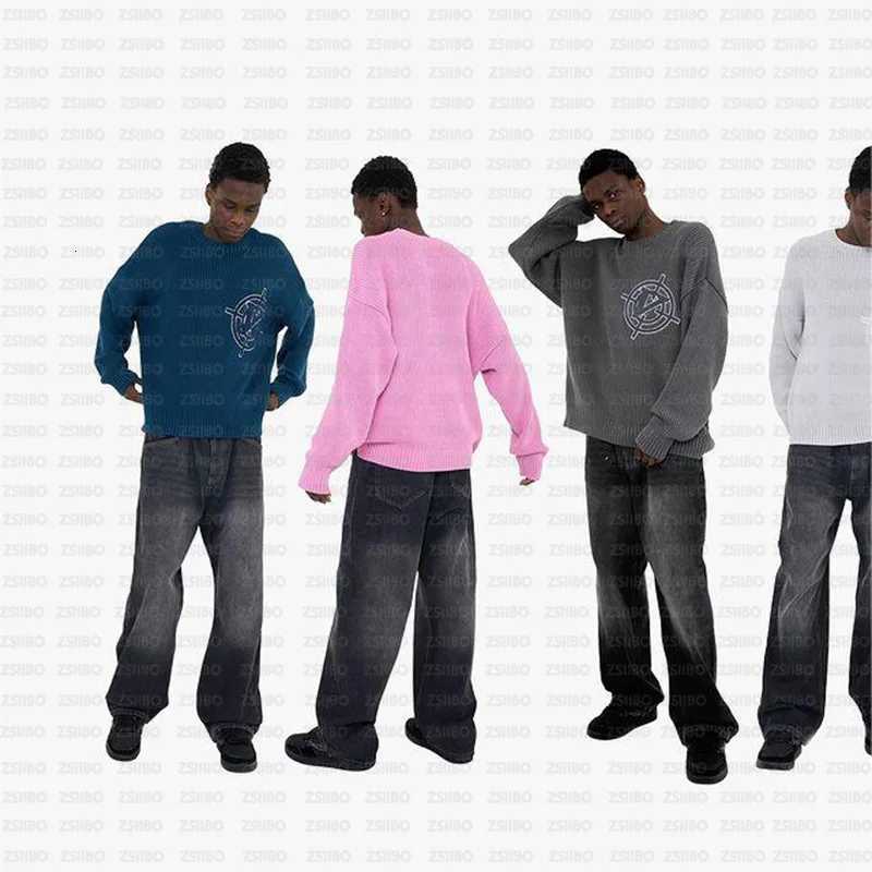 Fashion 2023 autumn and winter tide brand foreign trade Korean ins wind loose simple casual warm sweater letter pullover for men and wom Y251110