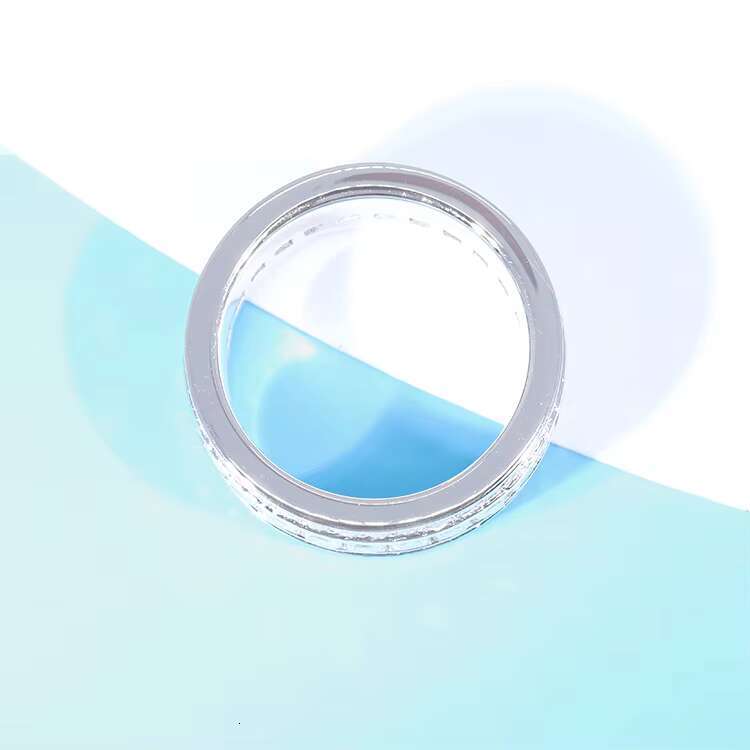 Fashion Design 925 Solid Silver With Iced Out GRA Round Moissanite Diamond for Mens Hiphop Rings