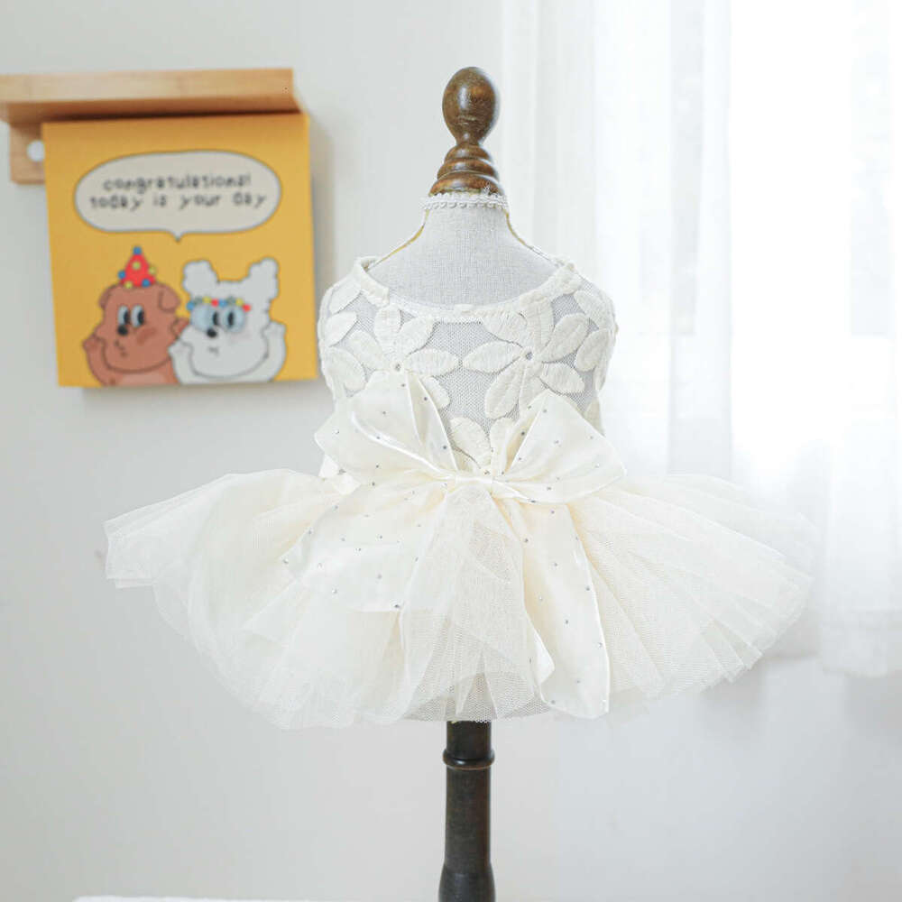 Dog Dresses Designer Hot Selling Pet Clothing Manufacturer Dog Cat Wedding Dress Suitable for small and medium sized pets for birthday party