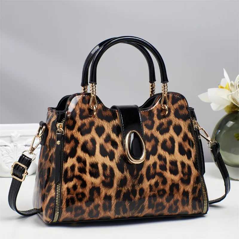 New FAshion Leopard Women Handbags European Design Patent Leather Ladies Bags Female brand luxury Womens Crossbody Bag K251110