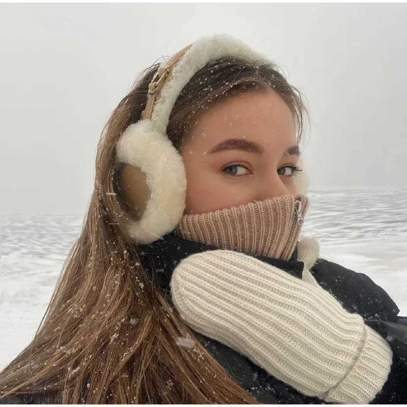 Plush Ear Muffs Warmer Foldable Ear Cover for Women Men Winter Warm Earflaps Outdoor Cold Protection Ear-Muffs Ear Cover Fashion W251110