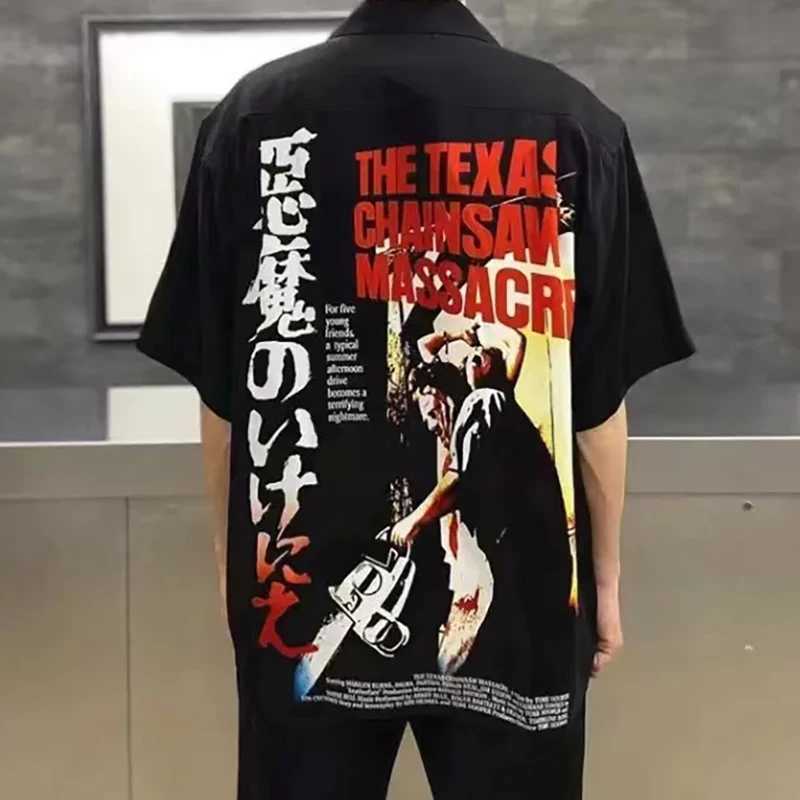 Best Quality Mens Hawaiian Shirt Classic Character Print Outdoor Leisure Vacation Loose Neck Top T-shirt X250410