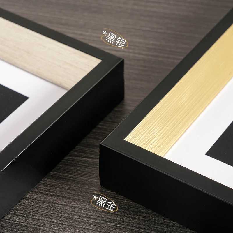 retro black gold display platform 6-inch 8-inch 10 inch photo A4 ornament Wall mounted high-end art frame L251110 H260306
