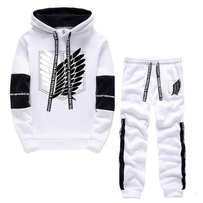Men Tracksuit Two Piece Set 2024 Autumn and Winter Pullover Hoodies SweatshirtPants Suit Man Hoodies Set Tracksuit Men Luxury W251110