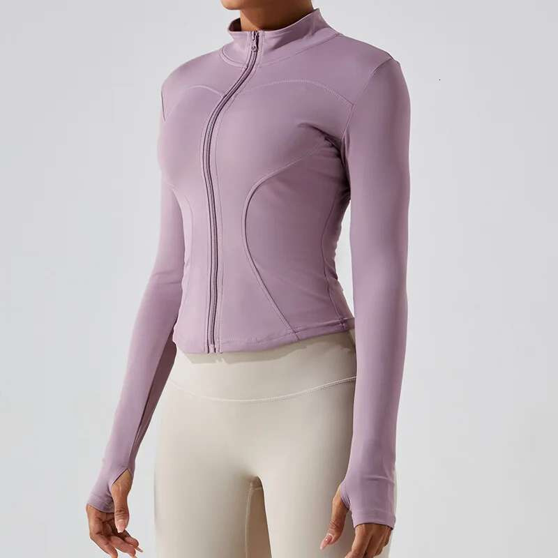 Zipper Long Sleeve Sports Women Fiess Yoga Shirt Gym Top Activewear Running Coats Push Up Workout Clothes Woman Jacket