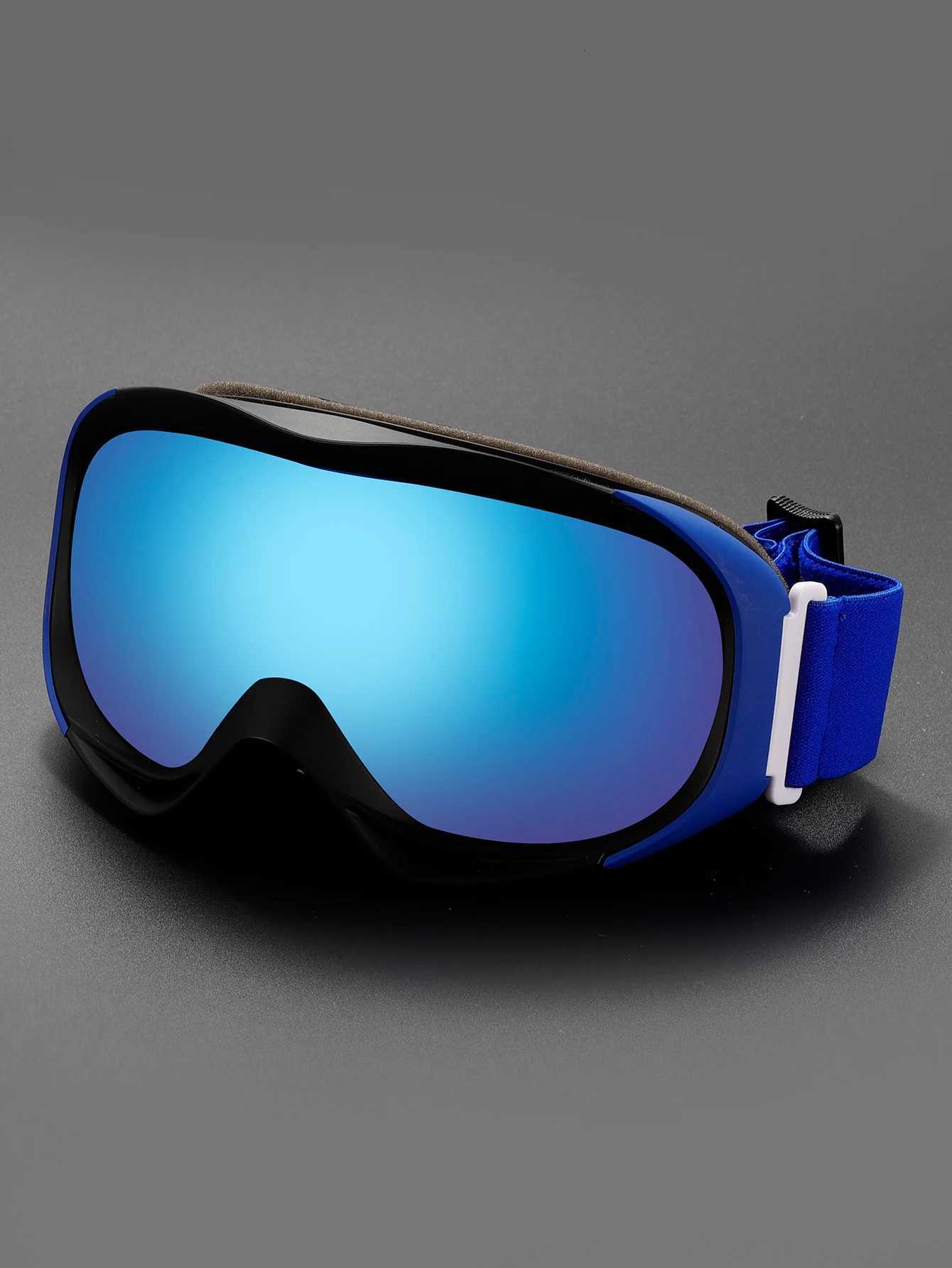 Dual-layer two-color spherical frame anti-fog ski goggles outdoor sports goggles K251110
