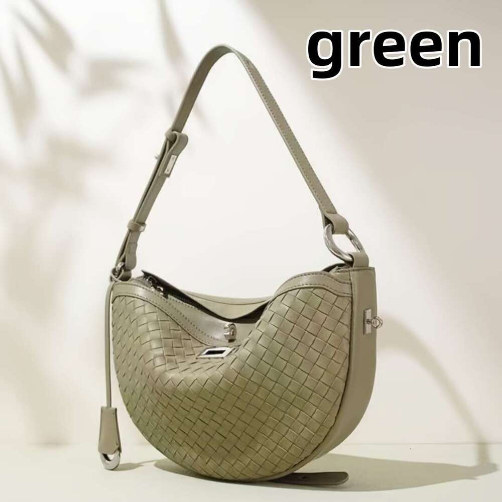 Armpit Woven New Crescent Shaped Fashionable Casual Handbag, Crossbody Bag, Single Shoulder Bag