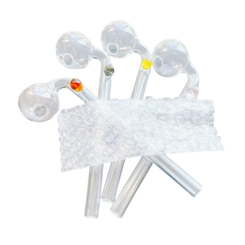 Pyrex Glass Oil Burner Pipes 14cm 16cm Curved Bent Hand Tube Water Smoking Pipe sweetpuffs glass pipe