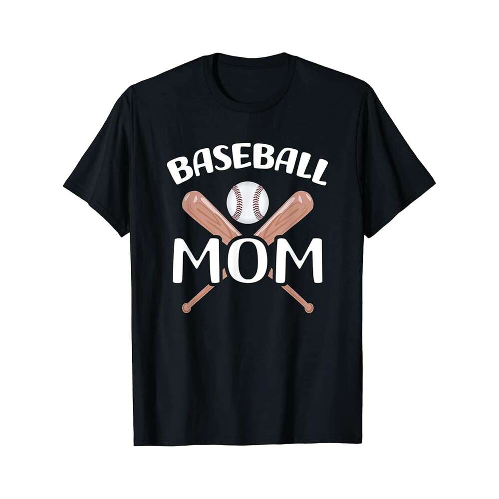Designer T shirt Funny Mom Baseball Mom Cool Baseball Mom - 220g T shits