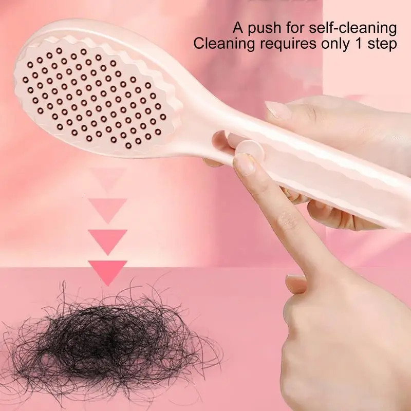 Portable Telescopic Comb with Scalp Massage Self-Cleaning Womens Salon Styling Tool Compact Magices Comb 251107