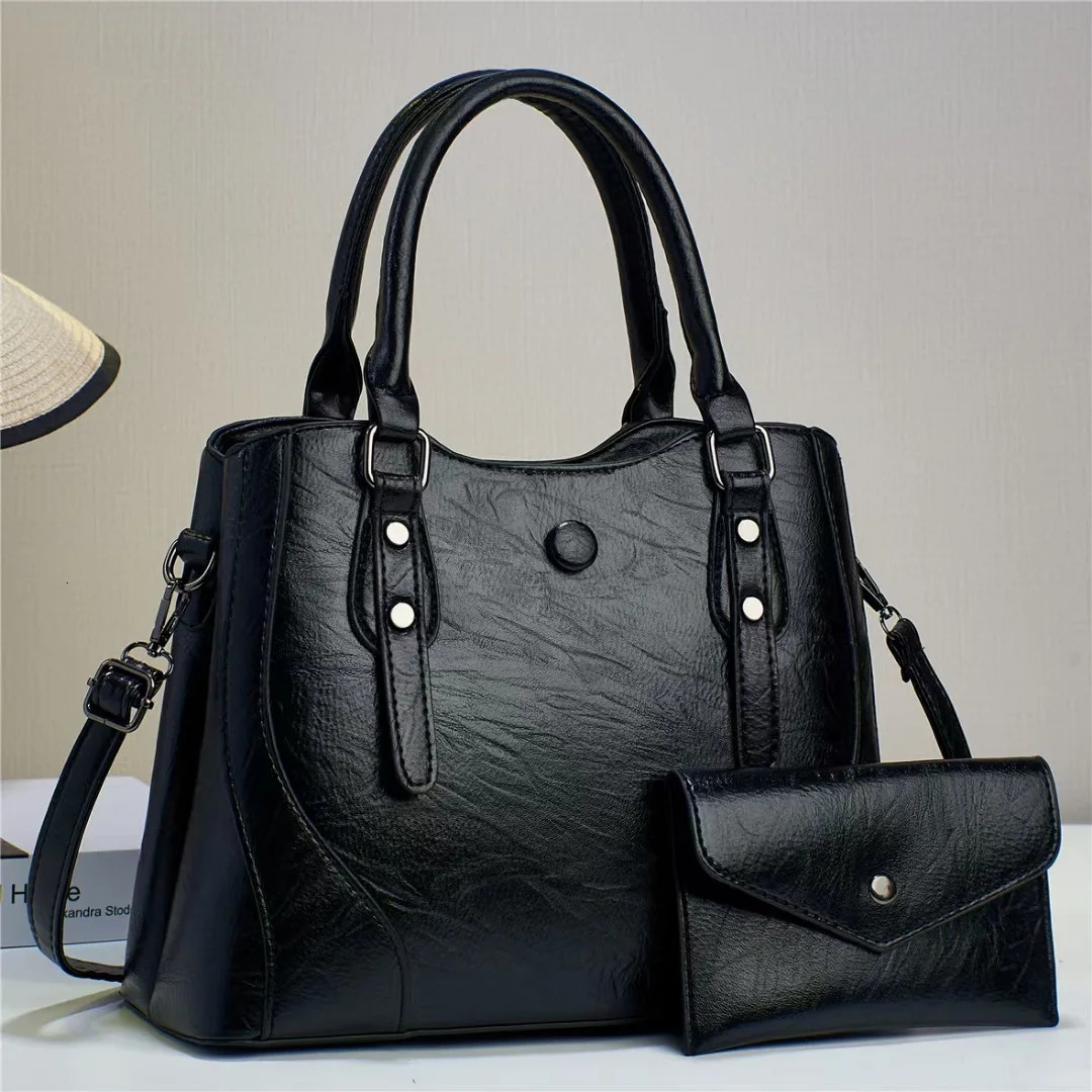 2025 New Large Capacity Handbag Classic Retro Shoulder Bag Large Capacity Crossbody Bag Women Urban Leisure Tote BagWallet R251110