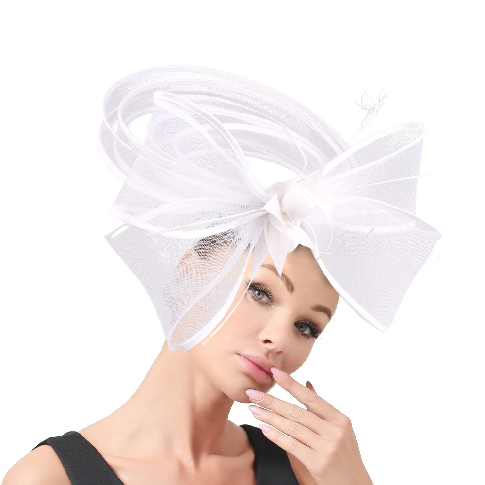 Gold Fascinators Crinoline Headband with Hair Clip Pillbox Hat Cocktail Tea Party Nice Headwear with Veil and Feather for Women 250409