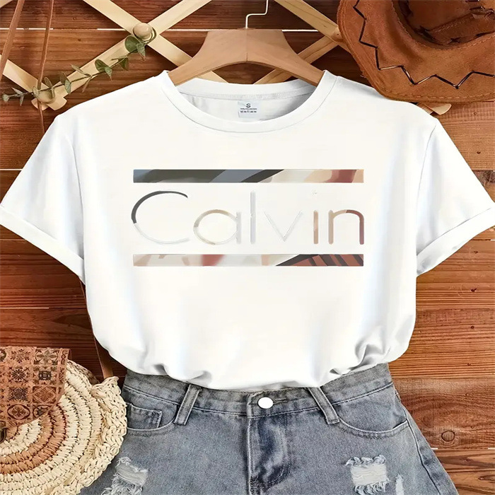 Women's Designer T Shirts O-neck For Casual Breathable Women Top Short Sleeve Tie Black T-shirt M-5XL