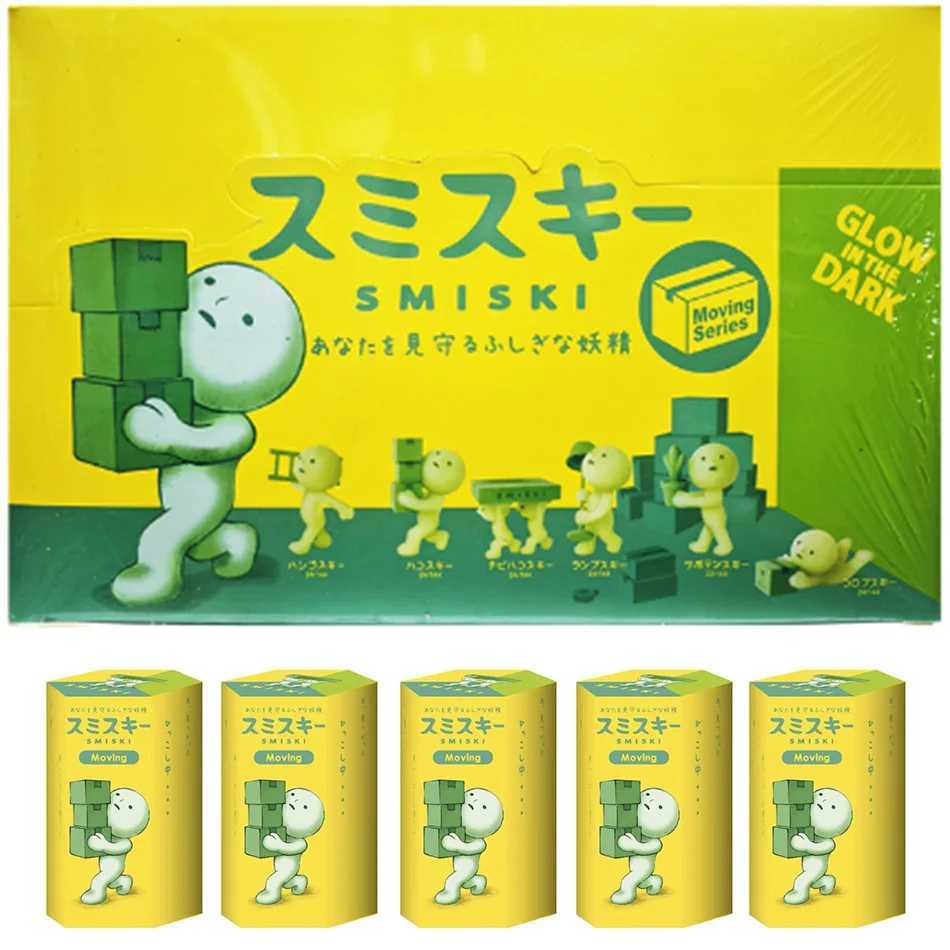 12pcs SMISKI Life Worker Series Glow-in-the-dark Doll Blind Box Corner Decorative Tabletop Model Christmas Toy Surprise Box Gift C251110