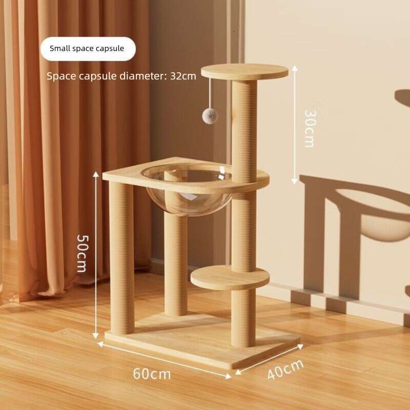 New Wooden Multi-layer All-season Small Apartment Shelf Multi-functional Climbing Frame Cat Toy