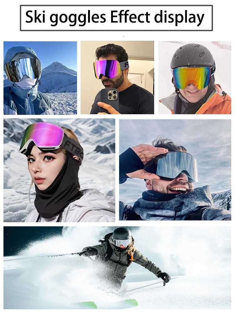 2025 HD Snow GoggLEs Quick DisassEMbly High Breathability Ski GoggLEs Perfect for Snowboarding Alpine Skis WindPROof K251110