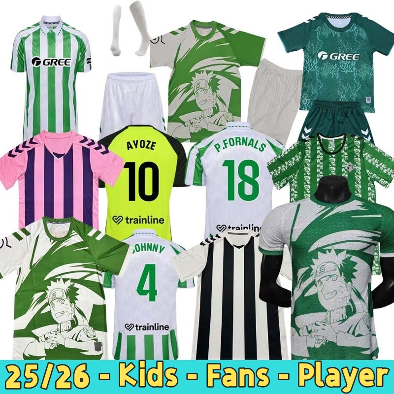 2025 JOAQUIN B.Iglesias camiseta real Betis soccer Jerseys de futbol home away Juanmi CANALES Fekir 25 26 special football shirts copa DEL rey FINAL MEN KIDS