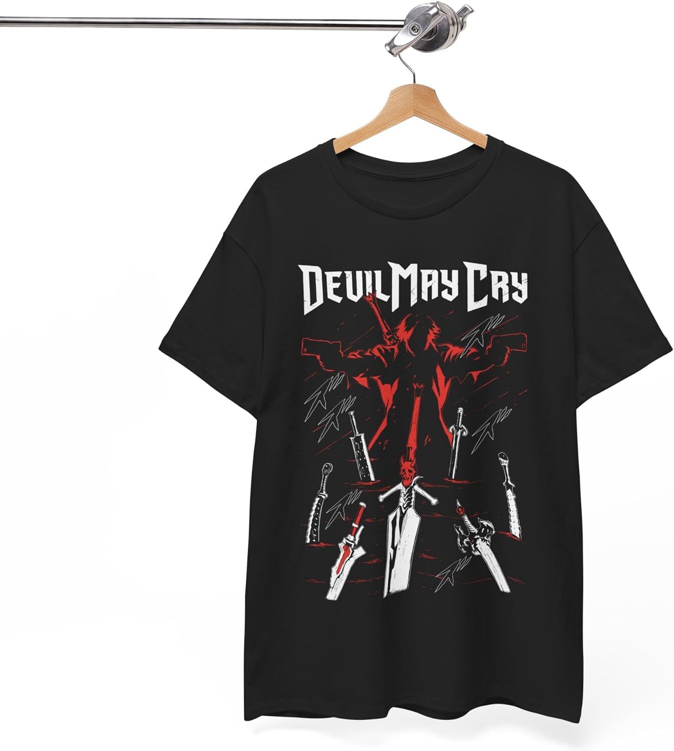 T shirt for Mens Devil May Cry Dante Graphic Tee Casual Tops Clothes Short sleeve cool