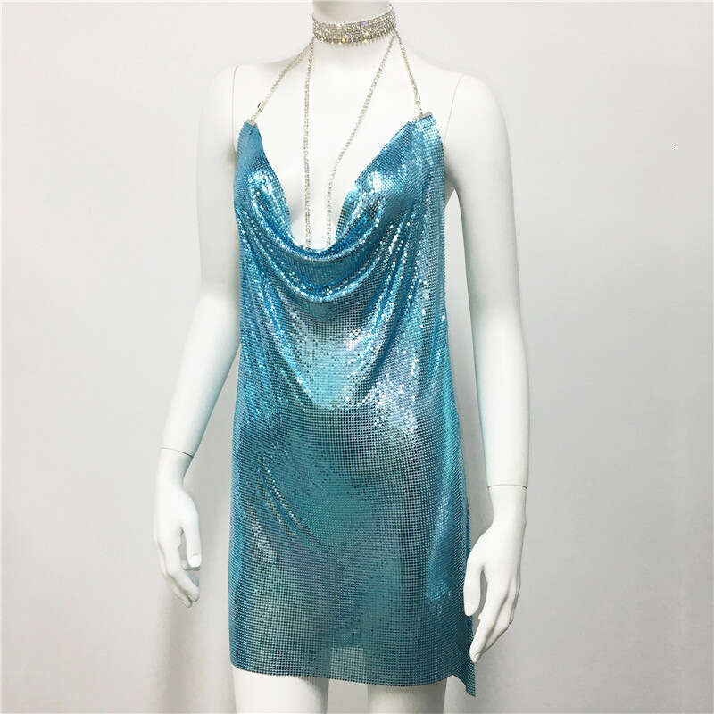Women's Fashion Metallic Sequin Sexy Sweet and Spicy Style Rhinestone Strap Night club dress for SEXY DRESSES FOR WOMEN