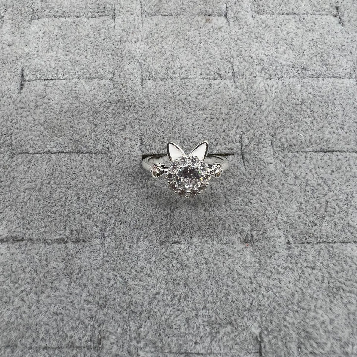 Lucky Cat Fashion Ring Ring For Women, Designer Ring Niche High-end Luxury, Tiktok Hot Sale, Adjustable Rotatable Zircon Ring Jewelry