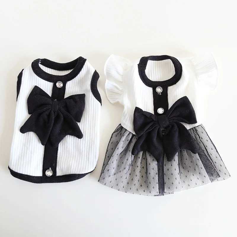 Princess Style Dog Dresses Summer Pet Clothes Sweet Puppy Wedding Skirt Fashion Cat Vest Soft Pet Costumes Chihuahua Dog Vest J251110