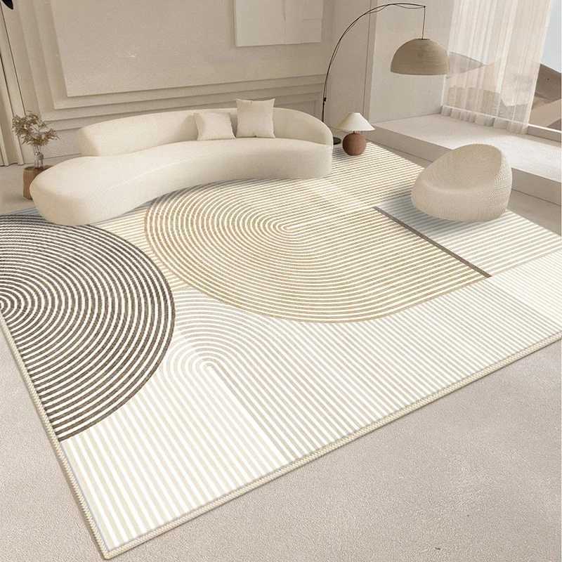 Minimsm Style Carpet Living Room Decoration Fluffy Soft Rugs for Bedroom Abstract Large Plush Rug Home Thickened Floor Mat Y251110
