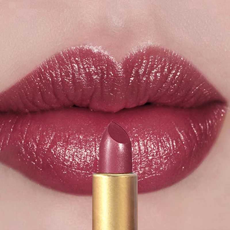 Shimmer Coral Metallic Lipstick Glitter Diamond Waterproof Lip Gloss High Pigment Shiny Sparkling Pearl Pink Lipstick CosmeticsT251110
