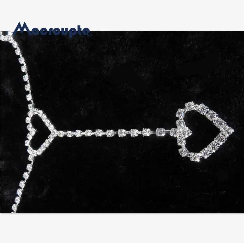 New 90s Retro Sparkling Diamond Waist Chain Cute Sparkling Night Club Disco with Rhinestone to Belt X250410