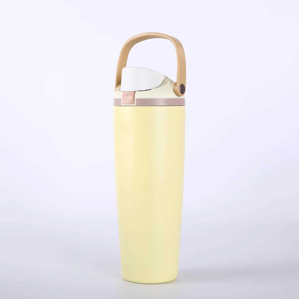 Fashionable cup Handheld fruit cup 30oz large capacity dual drink sports kettle 304 stainless steel insated cup wholes Y251110