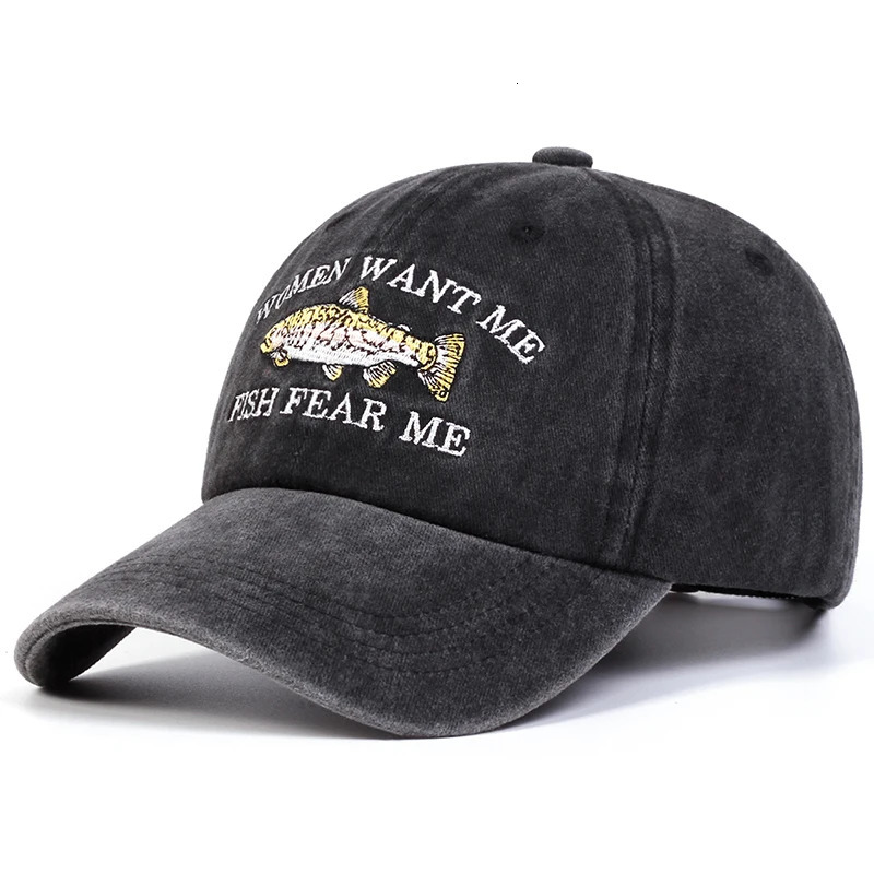 Neutral Fish Dew Washable Baseball Hat Spring and Autumn Outdoor Adjustable Casual Sunscreen 250410